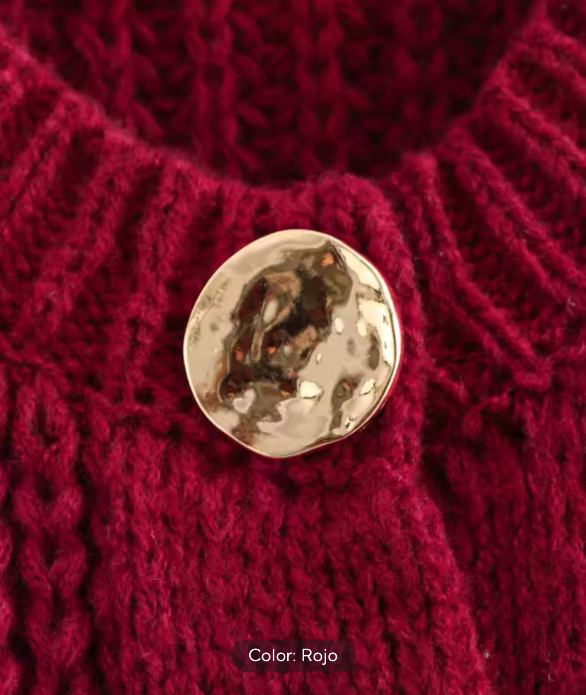Chaqueta de punto roja