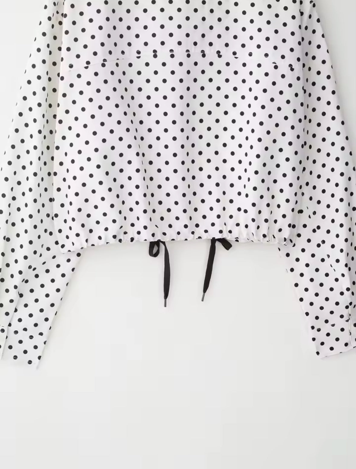 Abrigos corto con estampado de lunares para mujer, chaquetas de manga larga de talle alta para mujer, prendas de vestir exteriores informales elegantes