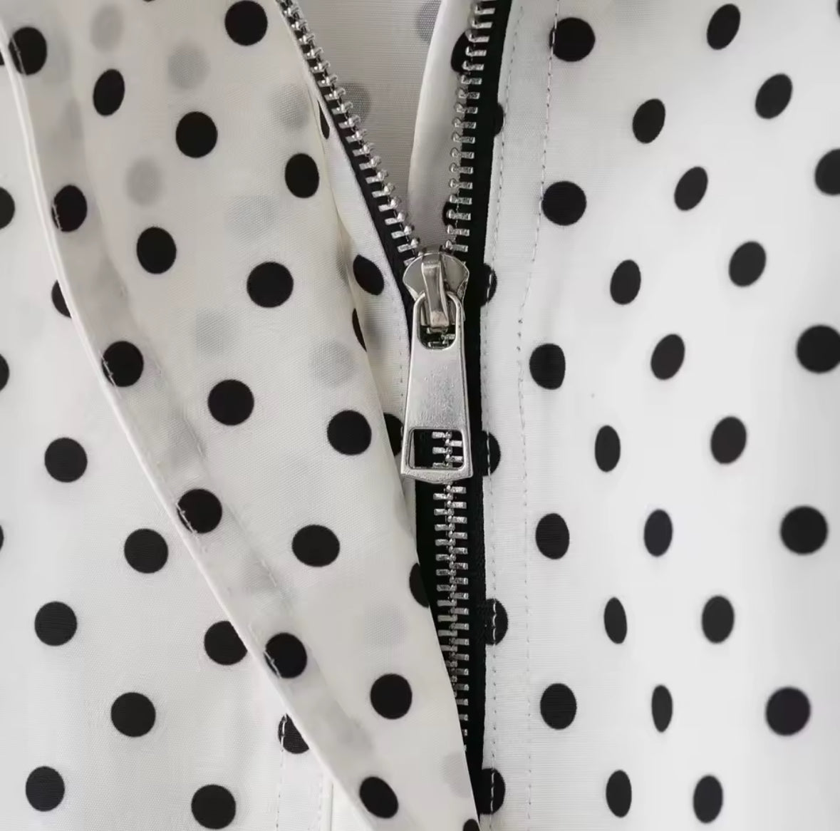 Abrigos corto con estampado de lunares para mujer, chaquetas de manga larga de talle alta para mujer, prendas de vestir exteriores informales elegantes