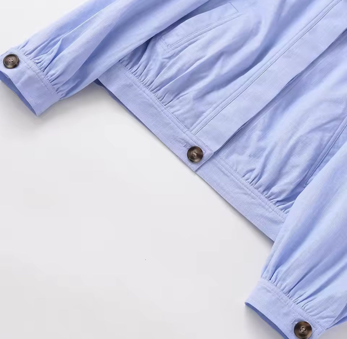 Chaqueta Bomber de lino para mujer