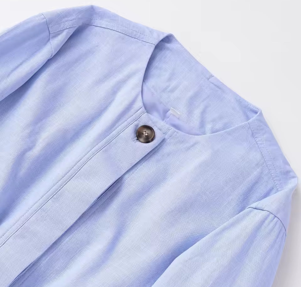 Chaqueta Bomber de lino para mujer