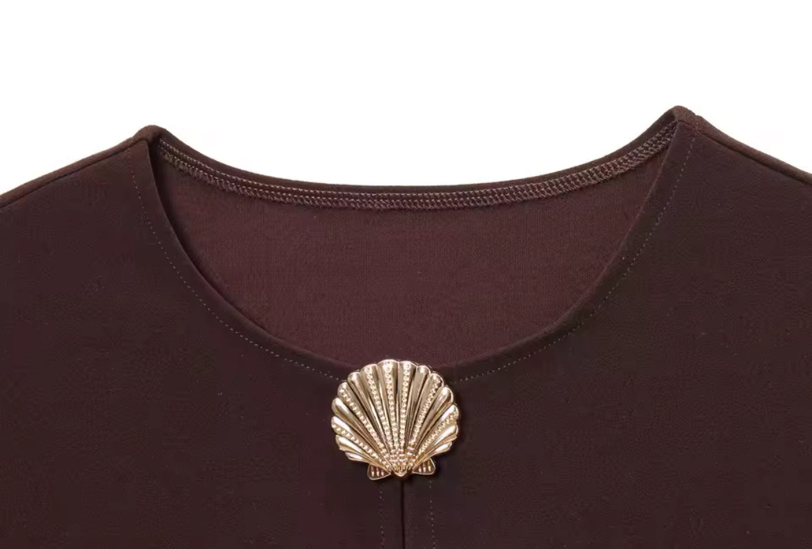 básicas cuello redondo blusa Casual