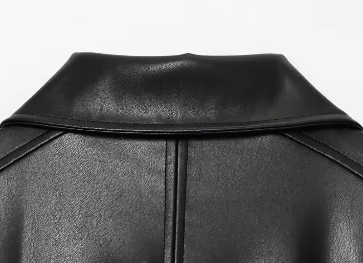 gabardina negra para mujer, chaqueta