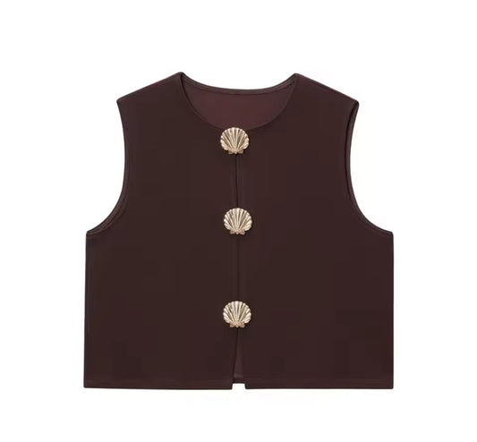 básicas cuello redondo blusa Casual